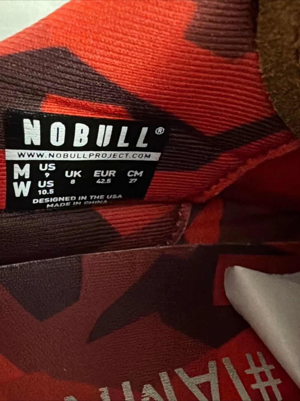Nobull Leather Trainer W10.5 M9 Brown Black Athletic Running Shoes Sneakers